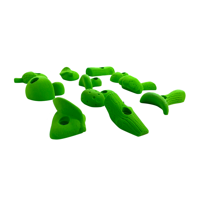 prise escalade enfant osmose lot forest vert clair 3