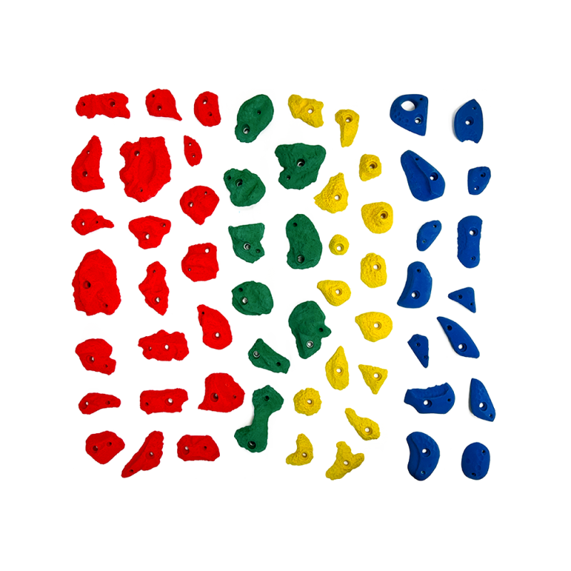 58 Prises escalade - PACK ROCHER 1