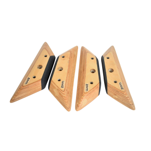 Prises D'Escalade Navaris - Lot De 2 Briques Bois + Corde - Entraînement Force Doigts