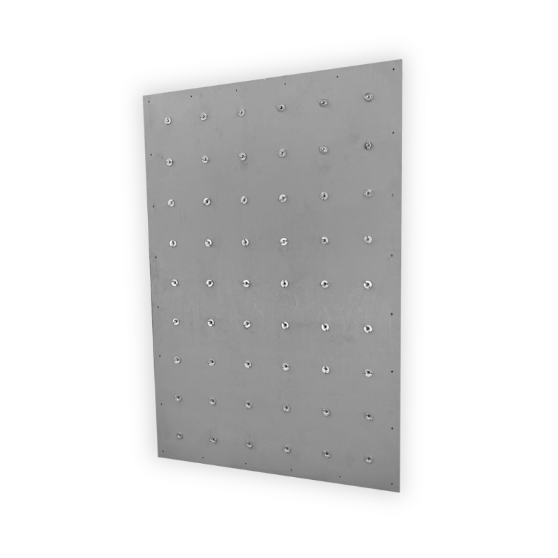 Arrière Panneau Escalade Extérieur - 1500x1000 - Avec Antidérapant - Gris Clair