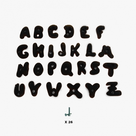 26 Prises Escalade Enfant - ALPHABET 8
