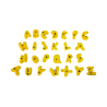 prise escalade enfant osmose lot alphabet jaune 1